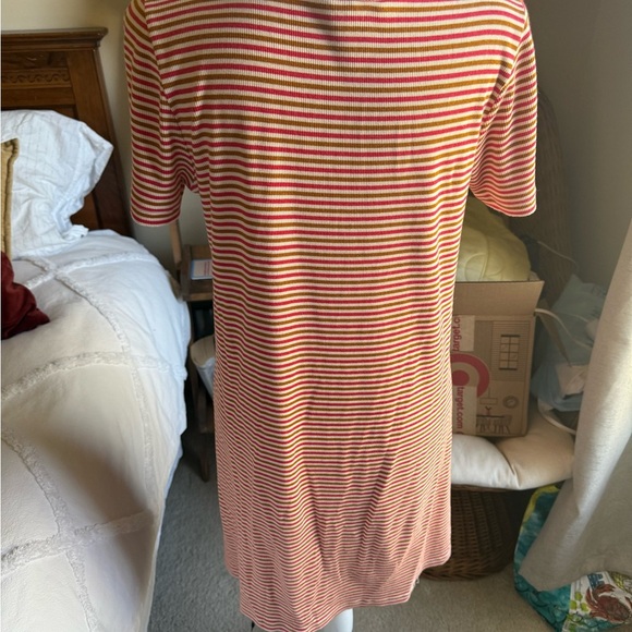 Madewell Striped Red and Yellow Dress - Picture 3 of 4